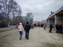 В Мурманске после реконструкции открылась пешеходная Ленинградская улица